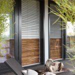 black bifolding door blinds