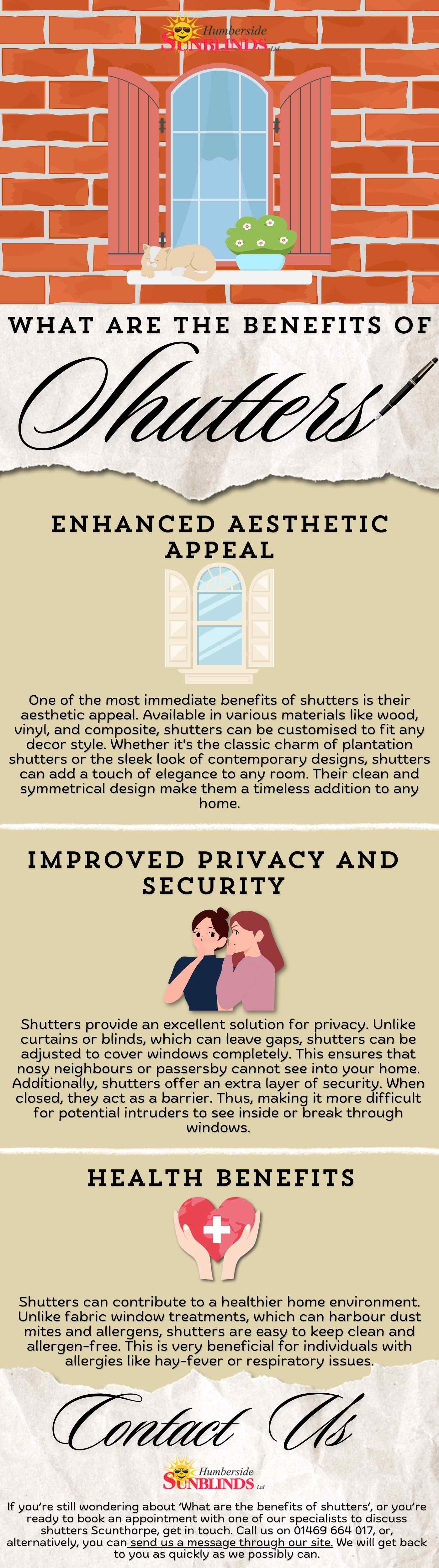 What are the benefits shutters